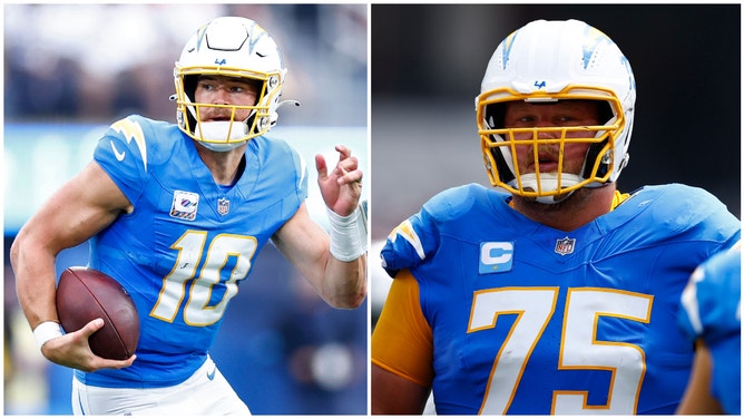 Los Angeles Chargers lineman Bradley Bozeman took MAJOR exception to a tackle attempt on quarterback Justin Herbert by Saints defender Nathan Shepherd.