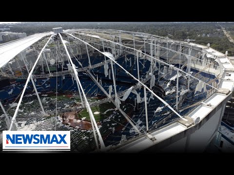 Hurricane Milton destroys roof of Tropicana Field Stadium