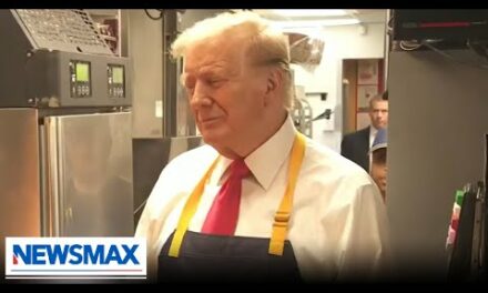 Donald Trump works at a McDonald’s in Pennsylvania