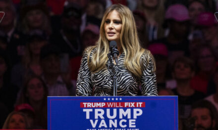 Melania Trump Speaks During Husband’s NY Rally in Rare Campaign Appearance