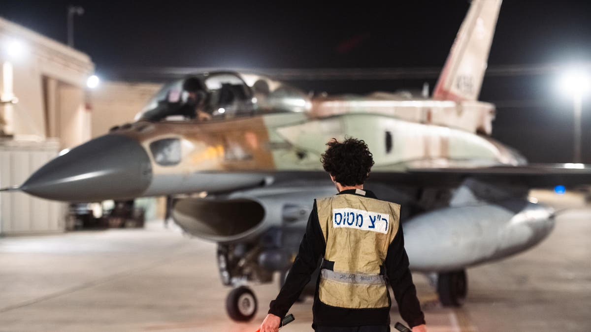 Israeli air force planes departing for strikes in Iran on Saturday.