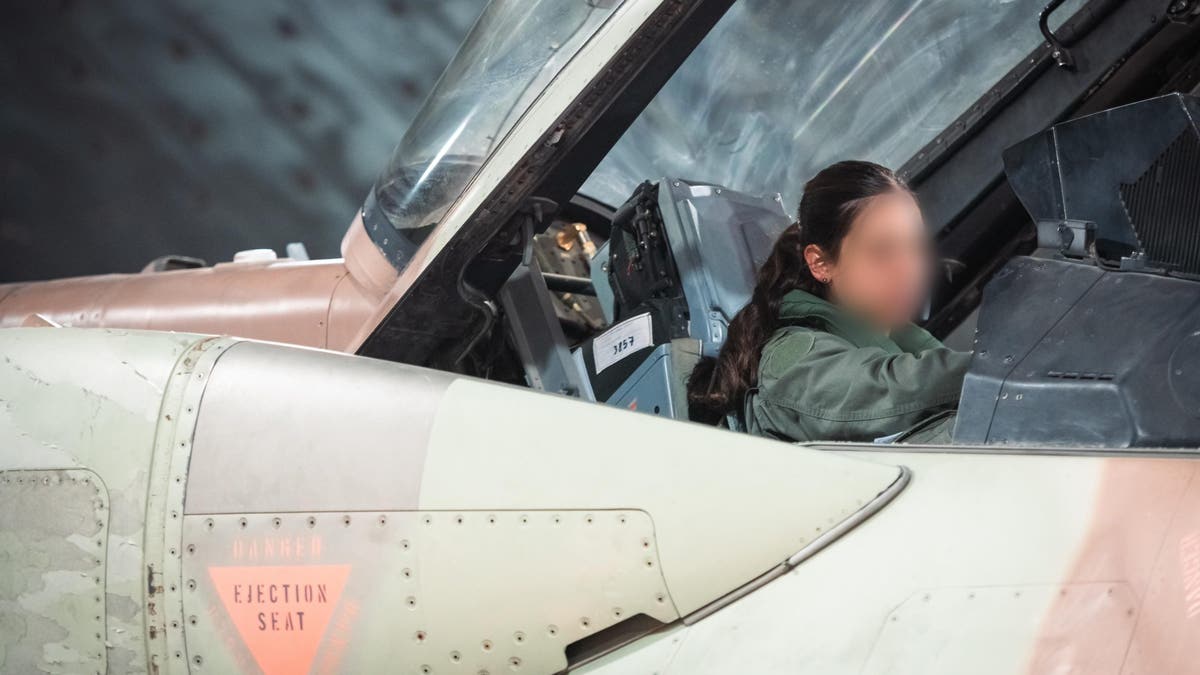 An IDF female pilot in her plane as part of 'Days of Repentance' mission against Iran.