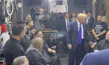 Trump visits a NYC barbershop to get the scoop: “We’re for Trump”