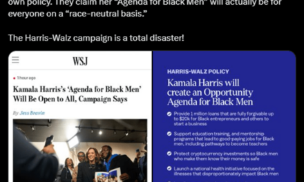 Harris Campaign Says “Opportunity Agenda for Black Men” Is for Everyone After Realizing Promises Are Unconstitutional