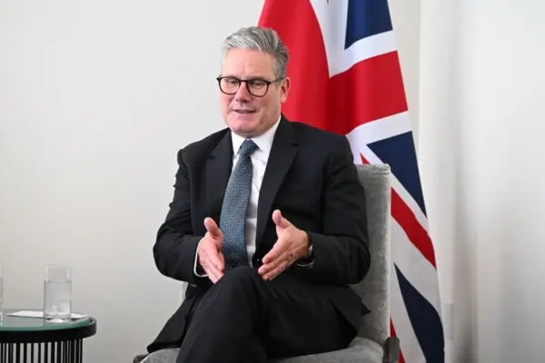 Prime Minister Sir Keir Starmer holds a bilateral meeting with Crown Prince of Kuwait Sabah Al-Khalid Al-Sabah ahead of addressing the United Nations General Assembly in New York, on Sept. 26, 2024. (Leon Neal/PA Wire)