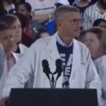 Kamala Harris brings out doctors to promote abortion… who look confused during a medical emergency