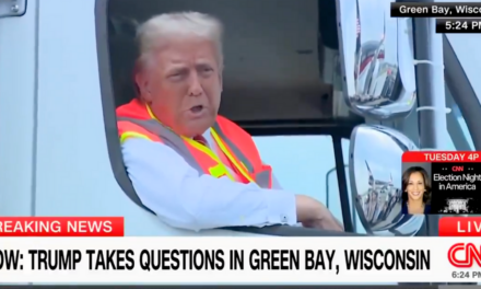 Donald Trump holds a press conference in a garbage truck, and the media is in full-on meltdown mode