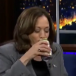 Watch: Somehow crushing beers was NOT the worst part of Kamala Harris appearing with Stephen Colbert