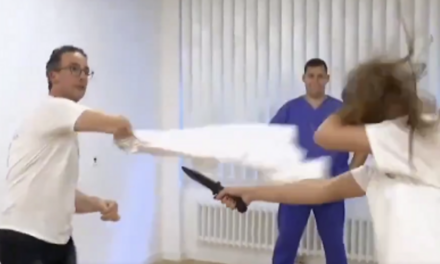 Watch: Is a migrant trying to stab you? These doctors say to defend yourself with a… towel