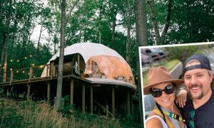 Couple Builds Luxury Dome-Shaped Home in the Woods With an Outdoor Sauna—Here’s How It Looks