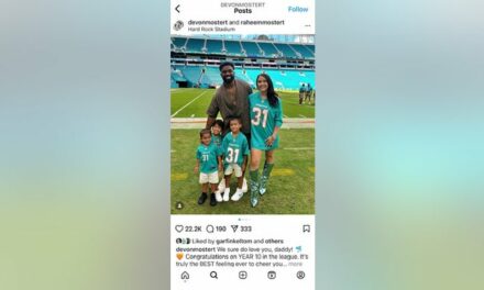 Wife of Dolphins Running Back Raheem Mostert Channels Florida’s Hurricane Frustration, Calls Out Kamala Harris