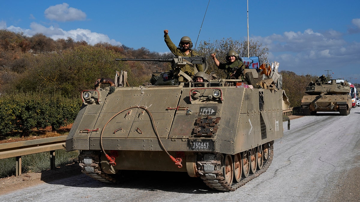 Israeli troops on the move near Lebanon