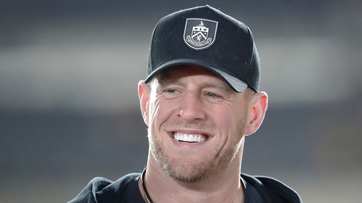 J.J. Watt smiles