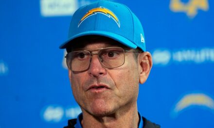 Chargers’ Jim Harbaugh explains heart issue that led to his brief exit from game vs Broncos