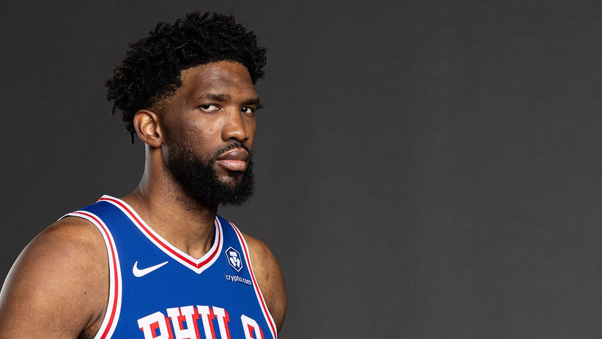 Joel Embiid at 76ers' training complex