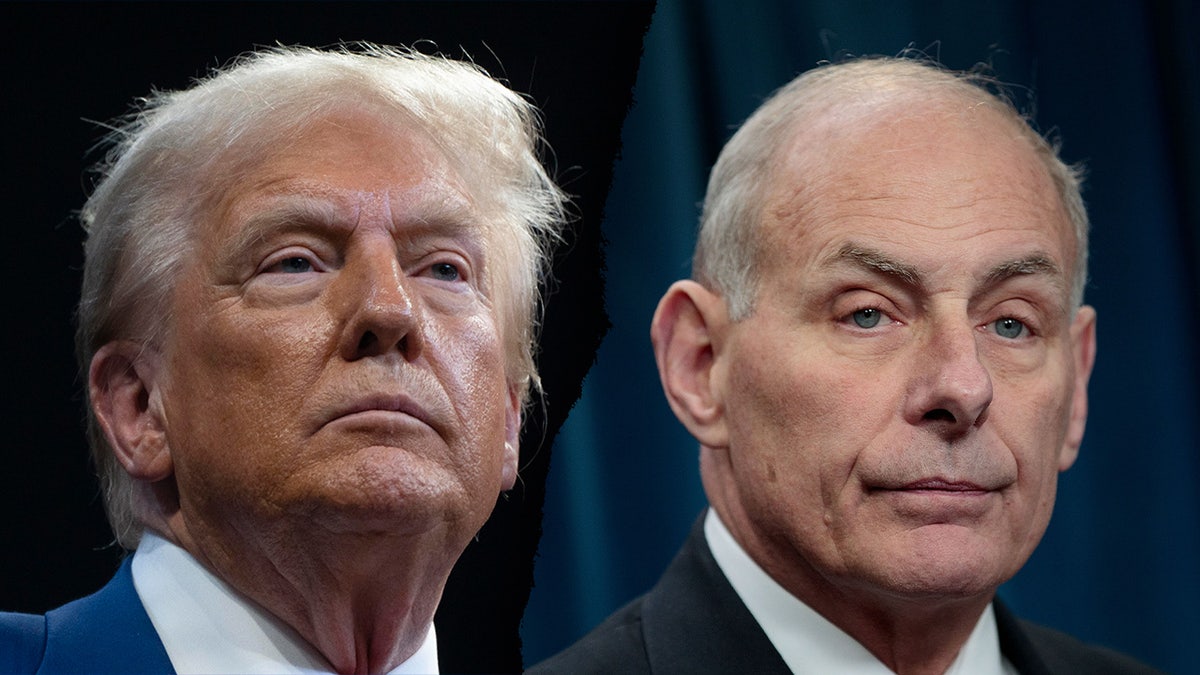 Former President Trump and Trump's former chief of staff John Kelly split