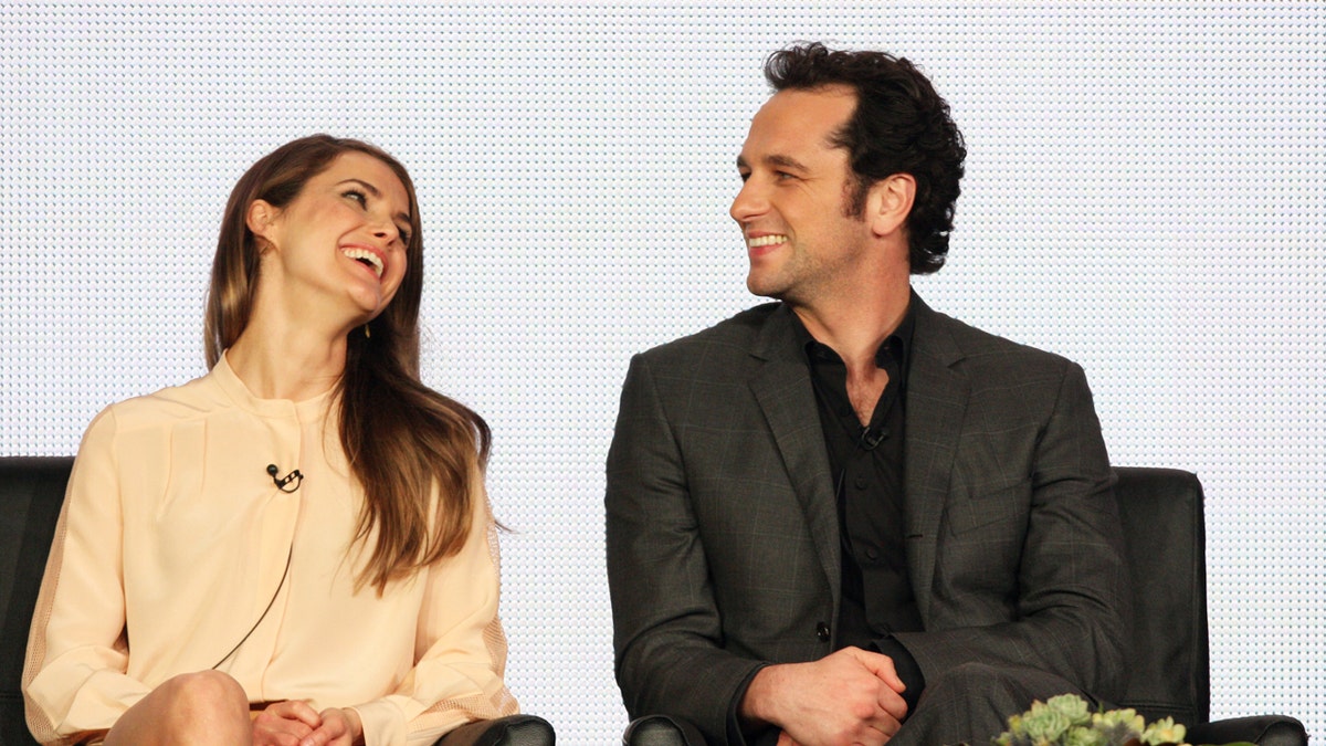 Keri Russell and her husband Matthew Rhys