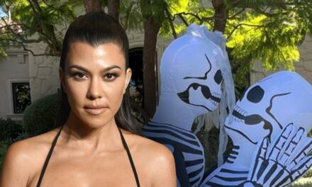 Kourtney Kardashian catches parenting police wrath for ‘tacky’ Halloween decorations: ‘Kids can see those’