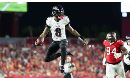 Lamar Jackson dazzles with 5 touchdown passes as Ravens take down injured-riddled Bucs