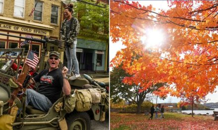 Autumn leaf-peeping along New York’s Hudson River ‘chained’ to American independence