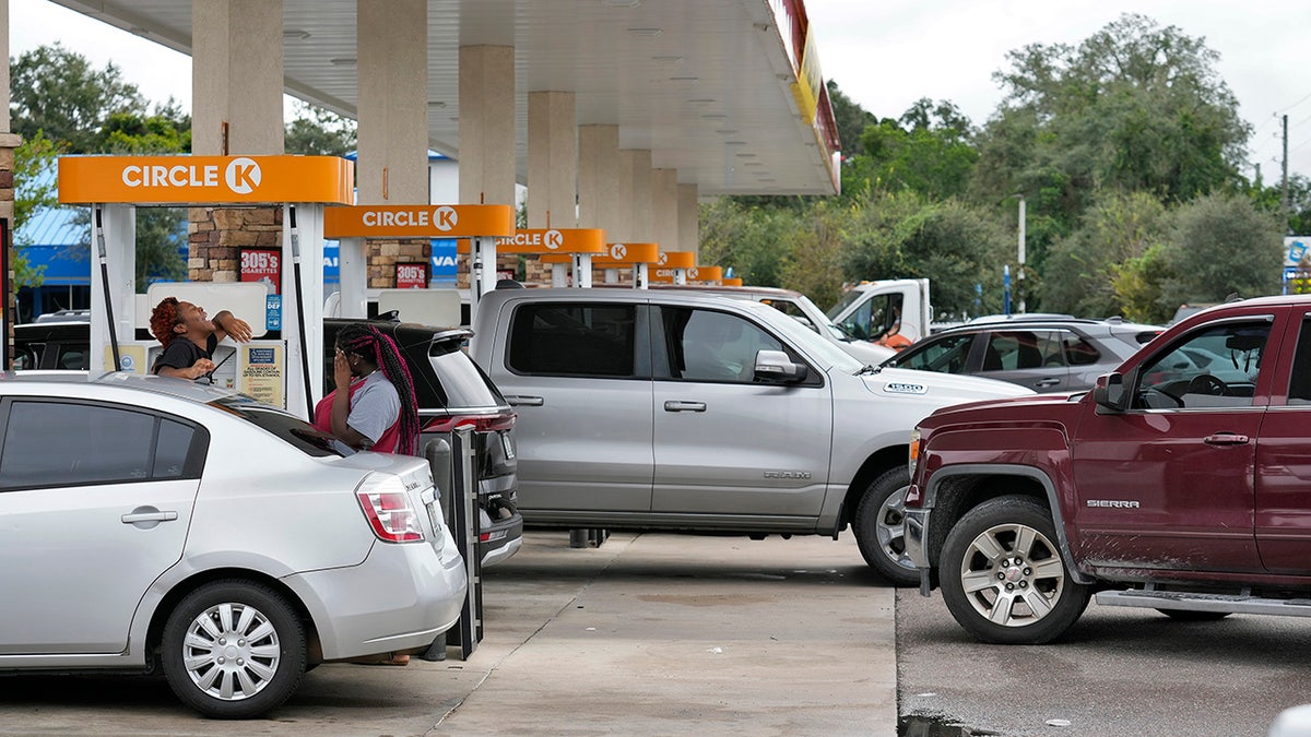 Motorists get gas ahead of Milton