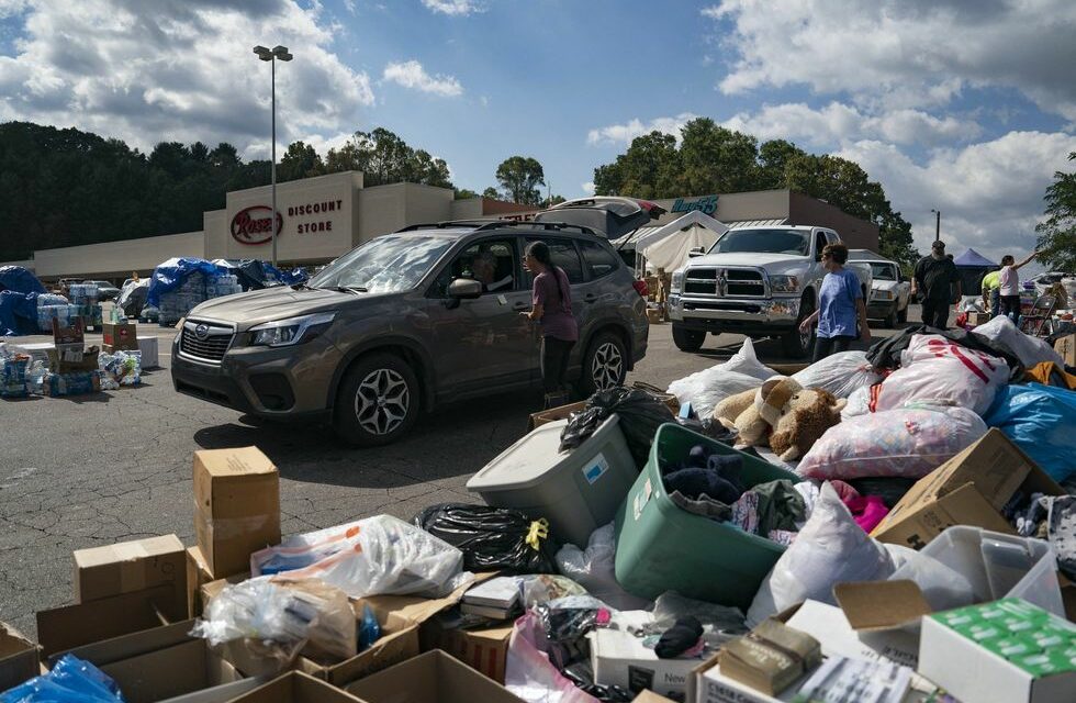 National Guard helicopter crew grounded for flying low over hurricane relief depot and scattering supplies