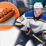 Blues’ Jake Neighbours Certainly Has A Favorite Halloween Costume, Continues Three-Year Hot Dog Streak