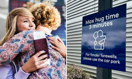 Airport sets ‘max’ time limit on goodbye hugs for travelers