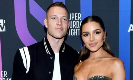 Olivia Culpo Wins Halloween As Dorthy From The Wizard Of Oz While Dressing Christian McCaffrey As The Tin Man