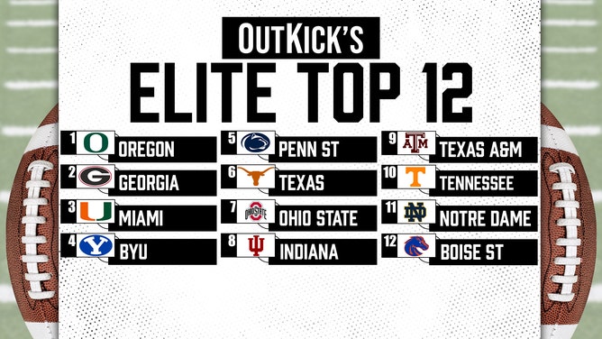 The OutKick College Football top-12