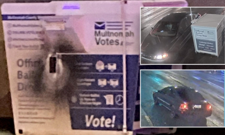 Fires at Oregon and Washington ballot boxes connected, police ID ‘suspect vehicle’: ‘Attack on democracy’