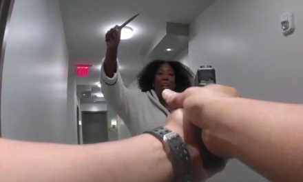 Police release bodycam video of cop fatally shooting 6’5″ woman who slashed his face, kept advancing despite warnings to stop