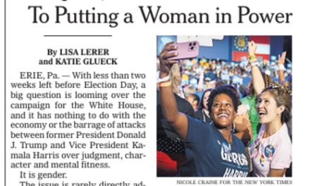 SAD: New York Times Front-Page Story Blames Sexism for All of Kamala’s Campaign Woes