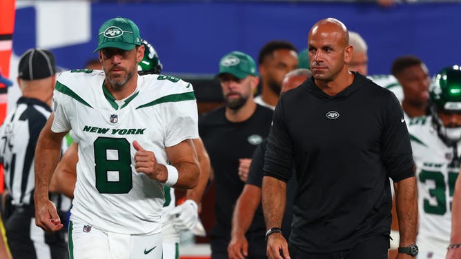 New York Jets QB Aaron Rodgers told Pat McAfee that he had nothing to do with the team firing head coach Robert Saleh on Tuesday.