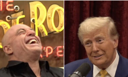 Joe Rogan, Trump Roast Kamala Abandoning Her Left-Wing Policies and Stealing Trump’s: ‘I’m Gonna Send Her a MAGA Cap’