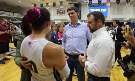 Senate hopeful Sam Brown, Tulsi Gabbard show support for Nevada women’s volleyball team amid SJSU trans drama