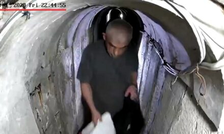 IDF releases video showing Hamas leader Yahya Sinwar fleeing into tunnel with family before Oct. 7 attack