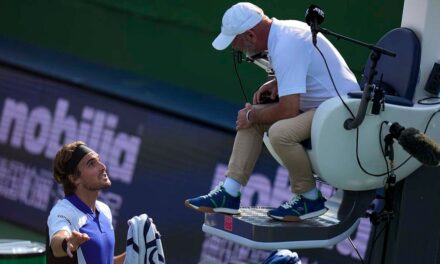 Stefanos Tsitsipas refuses to play in meltdown at Shanghai Masters, accuses umpire of bias