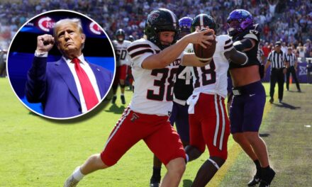 Texas Tech Kicker Busts Out Homemade Trump Shirt After Fake Field Goal