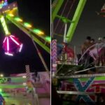 10 injured after cars on giant pendulum ride break apart midair, horrifying video shows