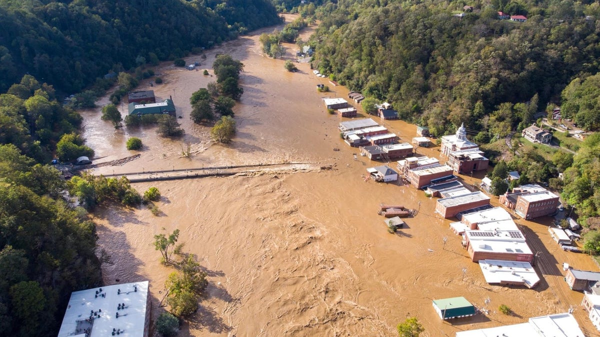 hurricane Helene flooding in North Carolina