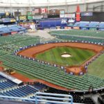 Hurricane Milton’s impending arrival causes Tropicana Field to transform into base camp for Florida workers