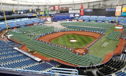 Hurricane Milton’s impending arrival causes Tropicana Field to transform into base camp for Florida workers