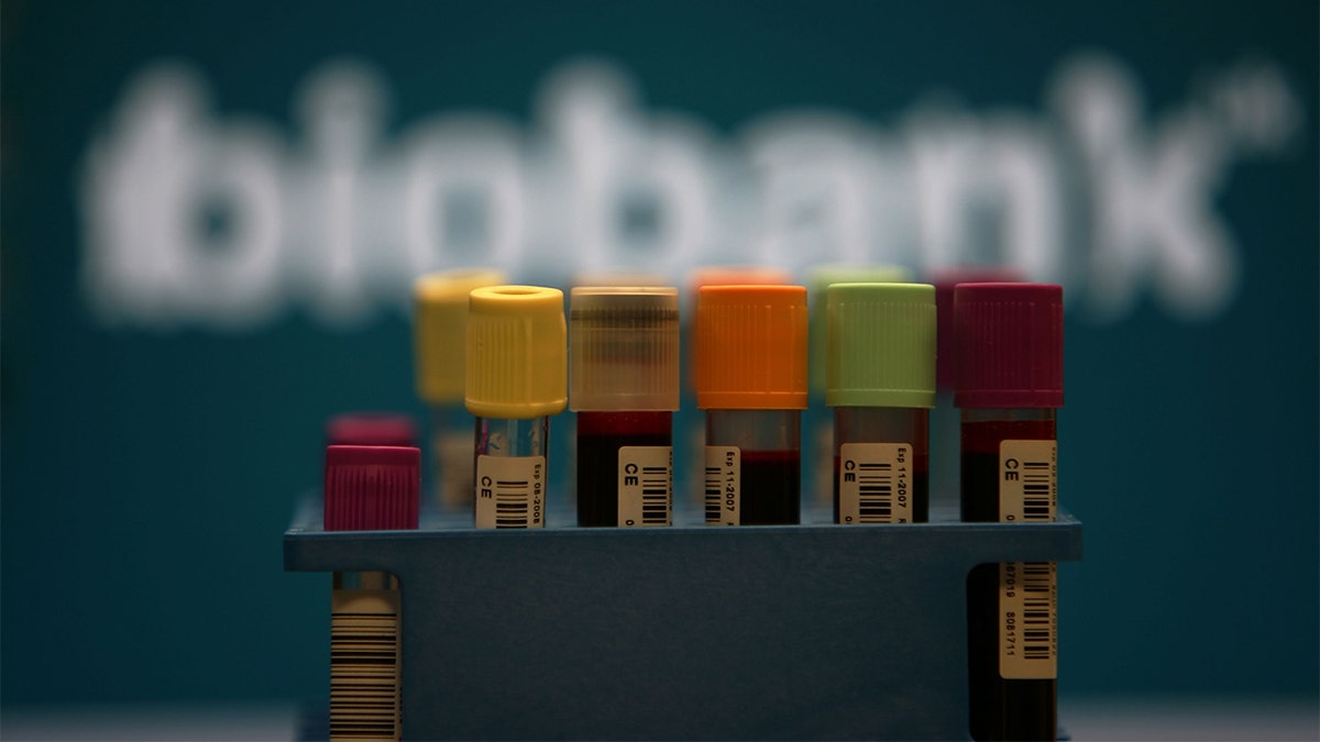 Blood samples donated to UK Biobank