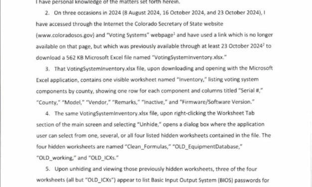 Colorado Secretary Of State Posts Voting Passwords Online, State GOP Seeks ‘Legal Relief’