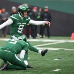 Jets Kicker Greg Zuerlein Kicks Field Goal In The Middle Of Vikings Cheerleaders, Literally, During Warmups