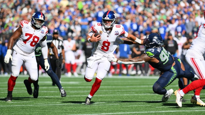 The New York Giants +3.5 over the Cincinnati Bengals is one of the featured games in my Weekend Betting Guide for October 12-13. (Photo credit: Steven Bisig-Imagn Images)