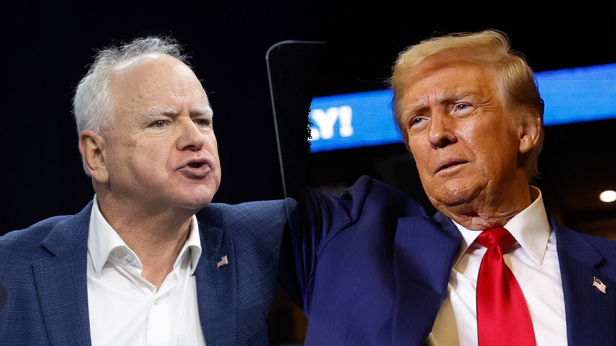 Minnesota Gov. Tim Walz and Donald Trump