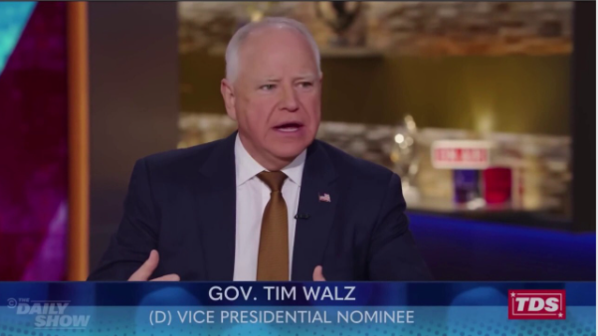 Tim Walz on Daily Show