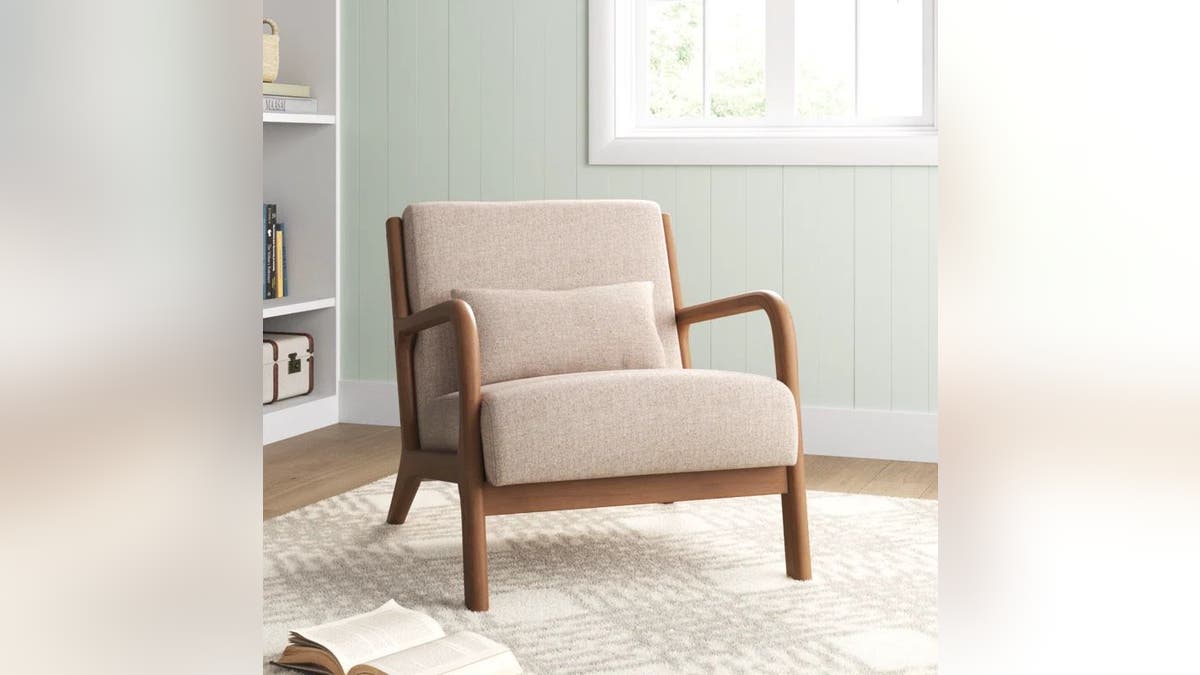 This armchair is perfect for a reading nook.